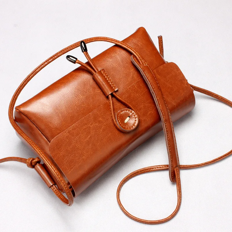 Fashion Women Crossbody Bag Genuine Leather Shoulder Bag For Ladies Bag Summer New Yellow / beige/brown Small Bag Purse L5015