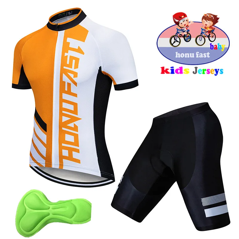 2026 Kids Cycling Jersey Sets Short Sleeve Jerseys Kid\'s Bike Shorts Outdoor Road Boys MTB Cycling Clothing Cycling Kit