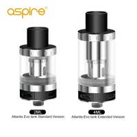 2PCS/Lot Shipment E Cigarette Atomizer Aspire Atlantis EVO Tank Double Electronic Cigarette Cartridge 2ML/4ML With Atlantis Coil