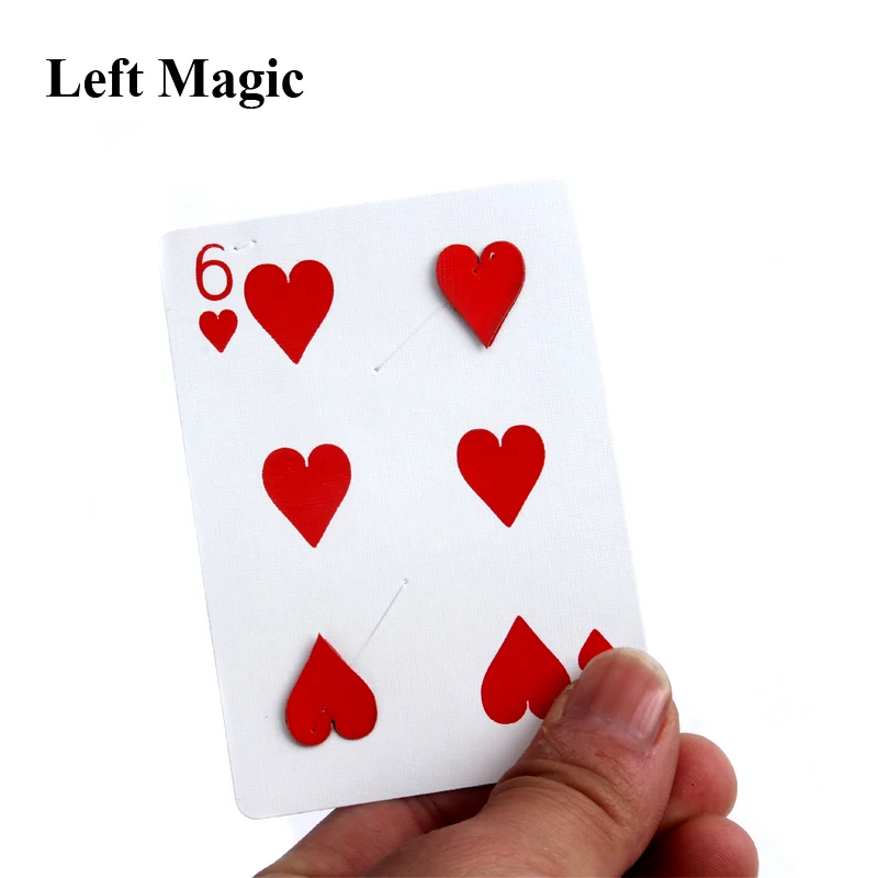 Fantastic 6 To 8 Moving Point Card For Magician Gimmick Close Up Magic Tricks Card For Professional Magician Magic C2024