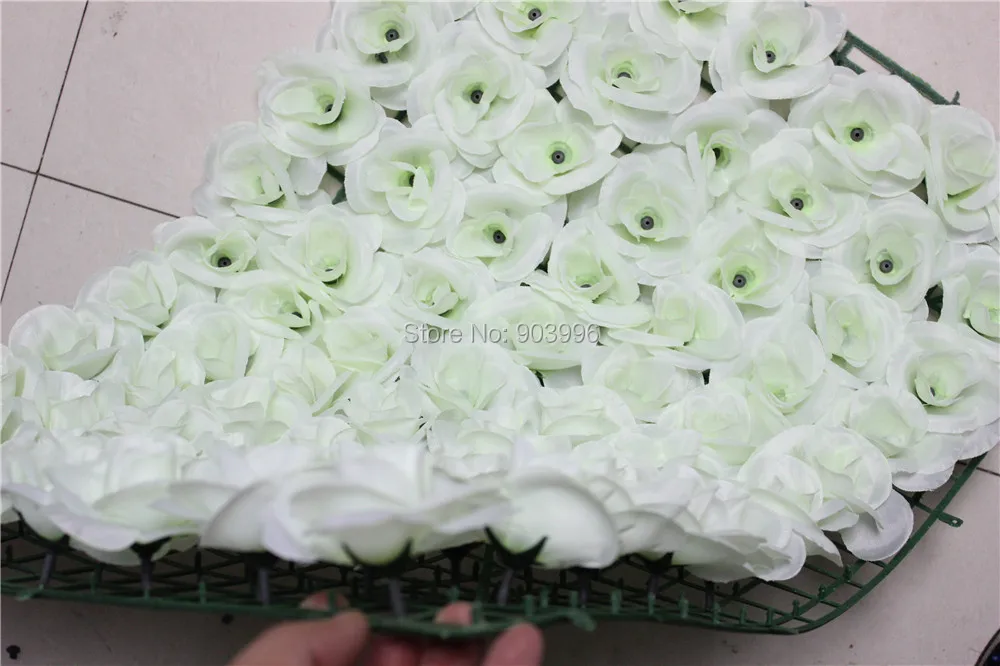 

SPR EMS Free Shipping 60*40cm Artificial silk rose flower wall wedding background lawn/pillar flower home market decoration