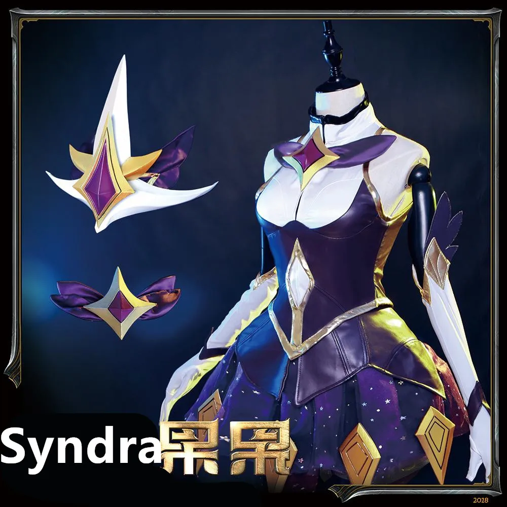 ｛stock｝Irelia H Store Syndra LOL cosplay Star Guardian Syndra Cosplay Costume Halloween Costumes women