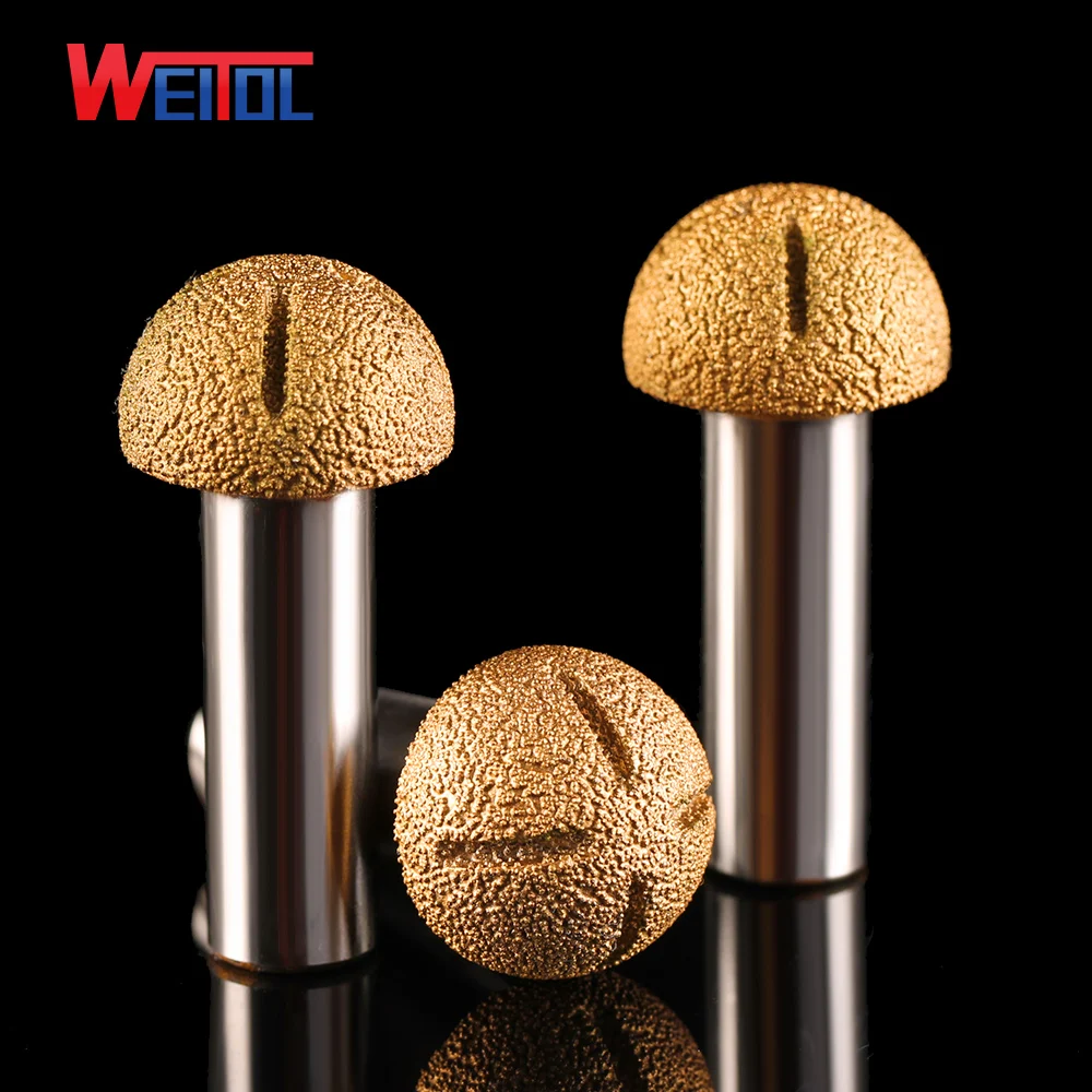 WeiTol 1pcs diamond burrs cove box bits marble router bits for cutting granite stone cutter bits