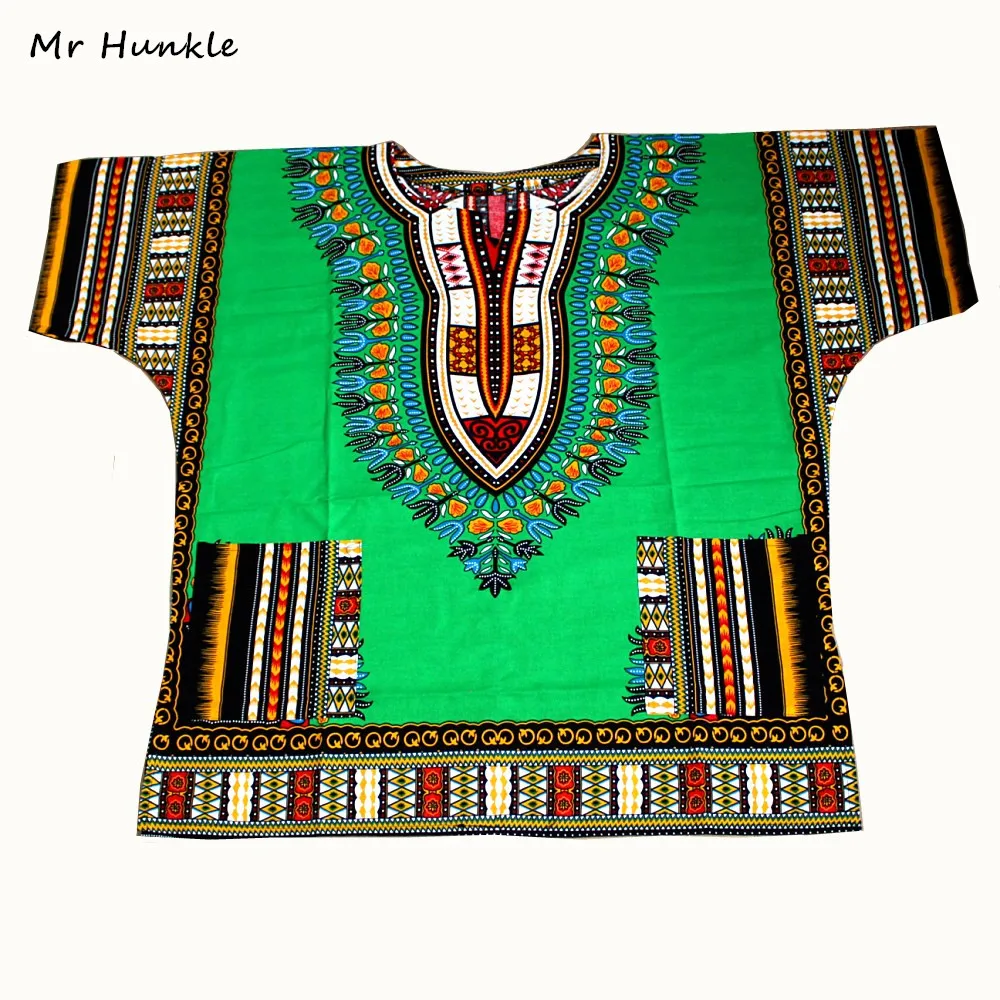 Mr Hunkle New African Dashiki Fashion Design African Traditional Floral Print Dashiki Dress(fast shipping)