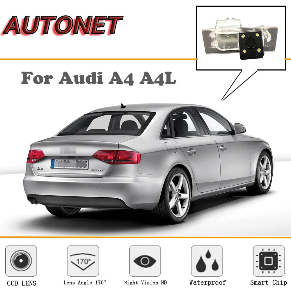 

AUTONET Rear View camera For Audi A4 A4L 8E 8H B8 B9 4D sedan 5D wagon 2013~2019/CCD/Reverse Camera/license plate camera