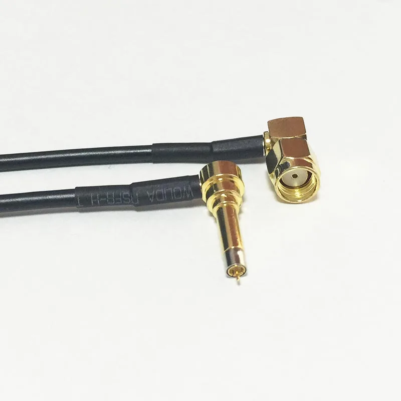 

New Wireless Modem Wire RP-SMA Male Plug Right Angle To MS156 Right Angle Connector RG174 Cable 15CM 6" Wholesale Pigtail