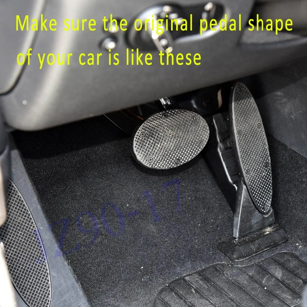 Car No drilling styling Stainless steel Footrest Gas Brake Pedal Pad Fit For MINI R56 F56 Cooper S Paceman Countryman