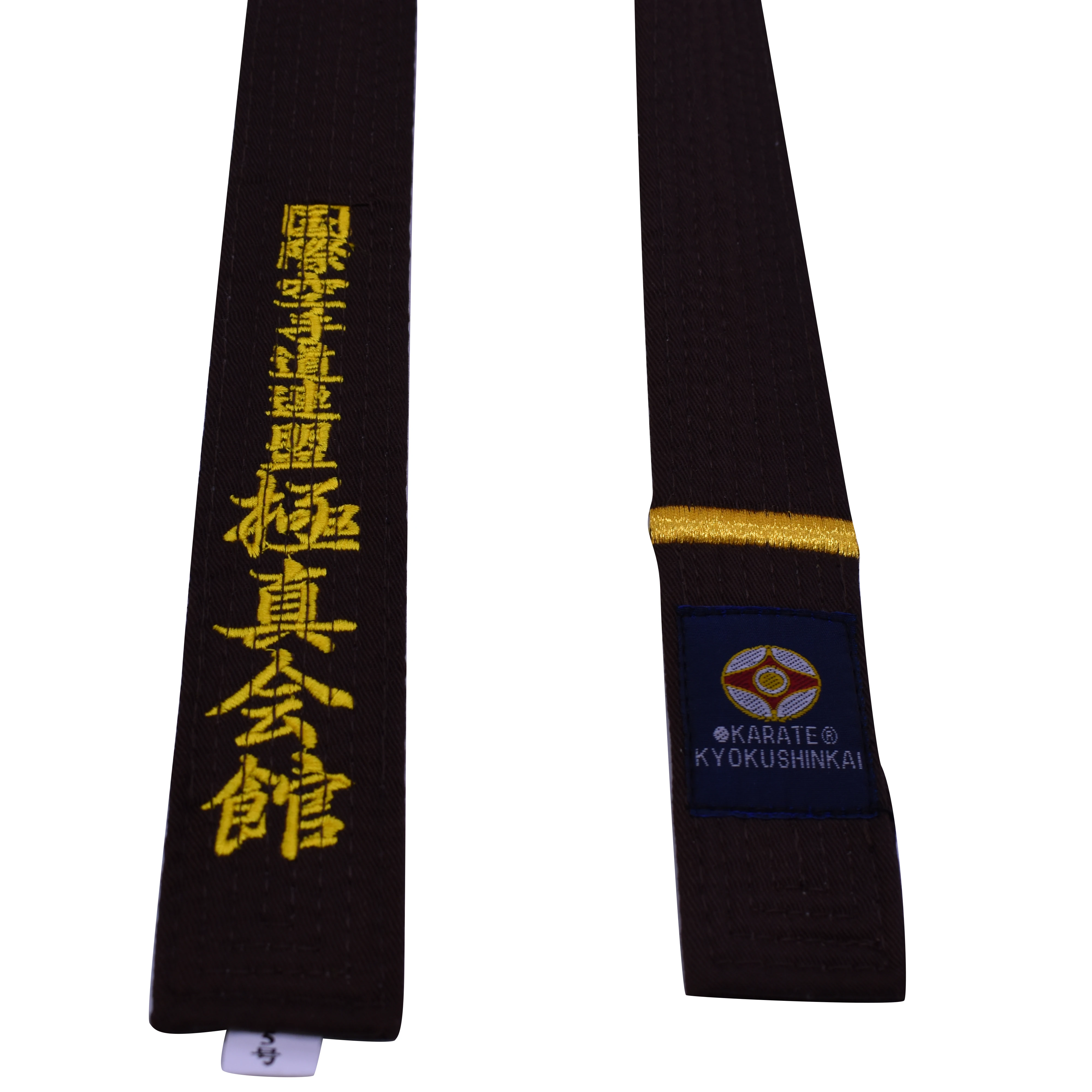 SINOBUDO High Quality Professional Kyokushin Kai Karate Belts Kyokushin IKO Embroidery Belts Comfortable Karate Belt