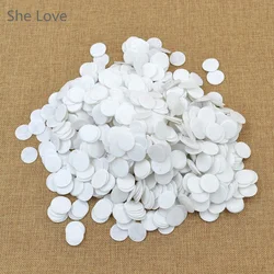 Chzimade 1000PCS Bianco 20 millimetri Feltro Cerchio Die Cut Appliques FAI DA TE Candele Del Mestiere Rotondo Nuovo