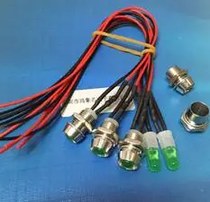 

12V With Metal LED Holder F3 3mm White Red Green Blue Yellow Orange RGB LED Lamp Light With 20cm Wire x 100pcs