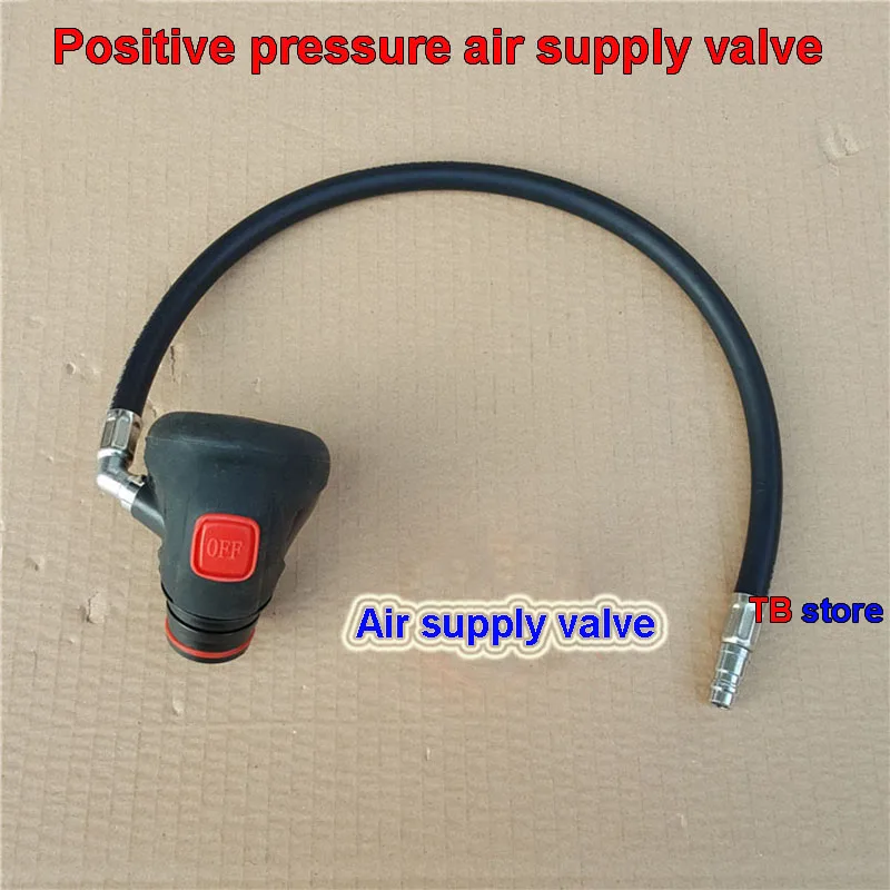 Positive pressure air breathing apparatus mask and RHZK6.8 / 30mpa air supply valve Positive pressure fire mask Gas supply valve