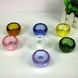 6cm Crystal Glass Bowl Holy Water Cup Buddhist Utensils Home Decoration