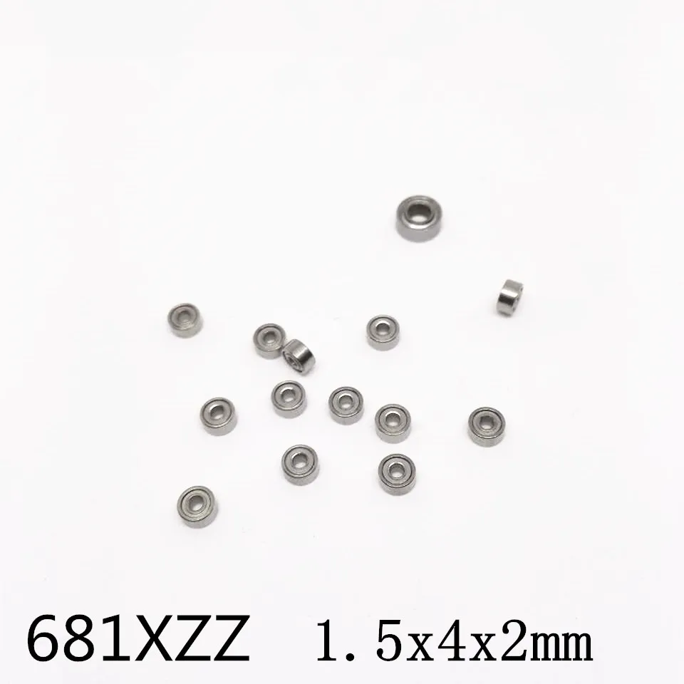 

50Pcs High quality 681XZZ L-415ZZ ball bearing 1.5x4x2 deep groove ball bearing miniature bearing