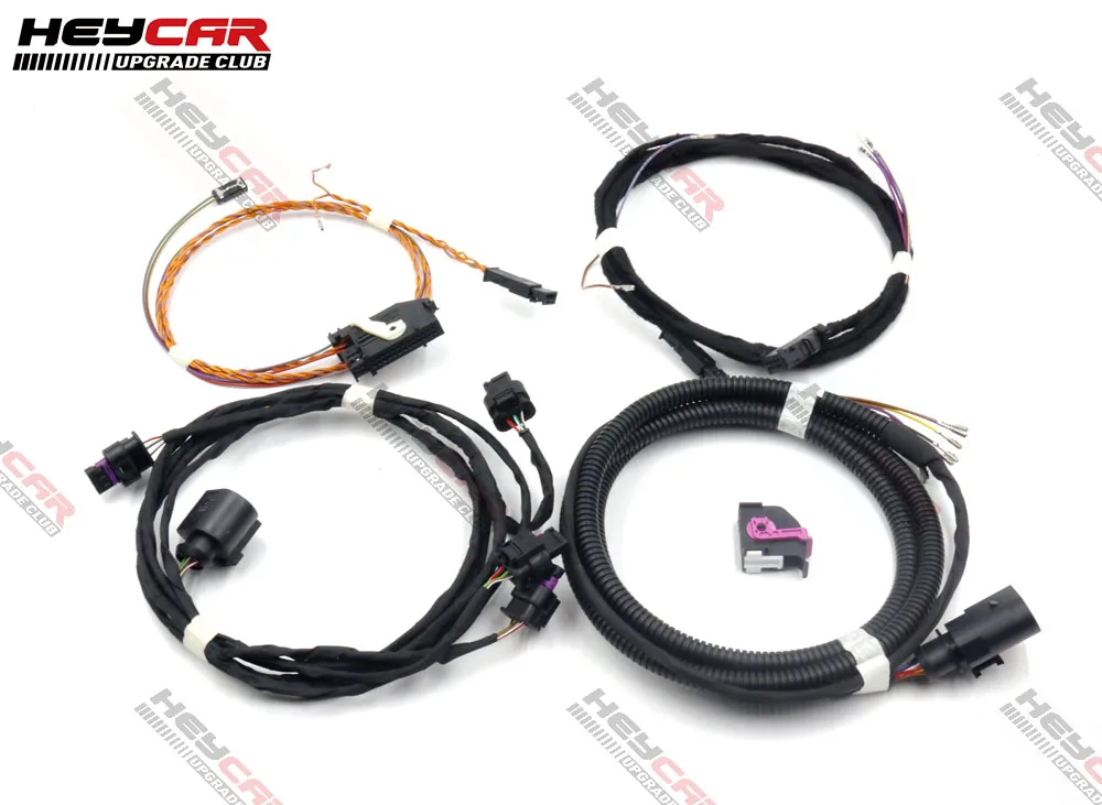 For VW Golf 7 MK7 Octavia MK3 Leon 5F T-CrossPark Pilot Parking Front Update  4K TO 8K PDC OPS Insatll Cable Wire harness