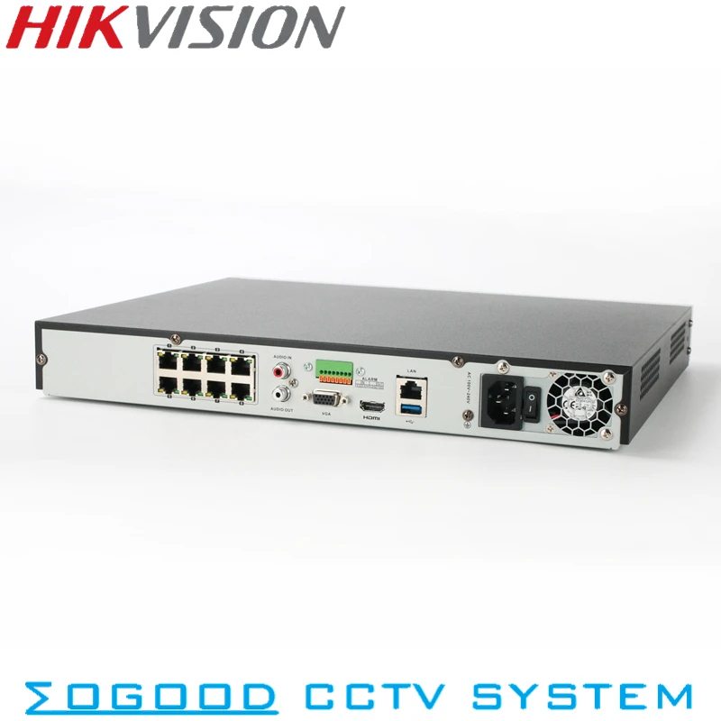 Hikvision DS-7608NI-Q2/8P NVR 8CH IP Camera CCTV NVR Support EZVIZ ONVIF,PoE,Switch