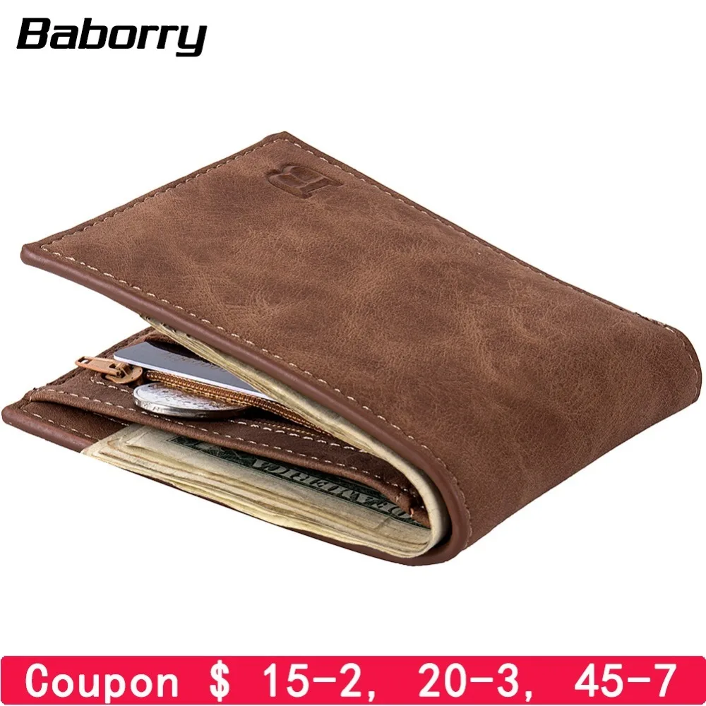 Men Wallets Mens Wallet with Coin Bag Zipper Small Money Purses New Design Dollar Slim Purse Money Clip Wallet Fashion 2022