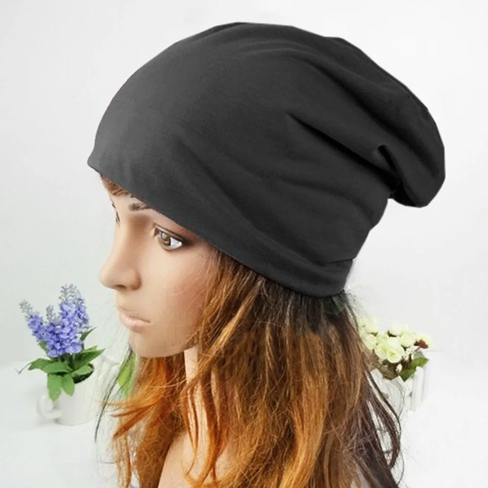 Gorro de punto para hombre y mujer, gorro de alta calidad, Color sólido, estilo Hip-hop, Slouch, Unisex