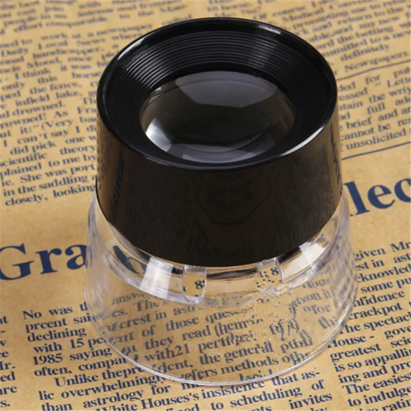 Mini Wine Cup Shape Magnifier, Lupa de bolso, Lupa, 10X