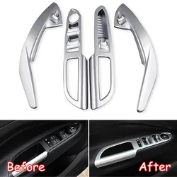 For Ford Escape Kuga 2017 2018 Chrome ABS Car Door Window Lift Switch Cover Trim Accessories Car Styling New