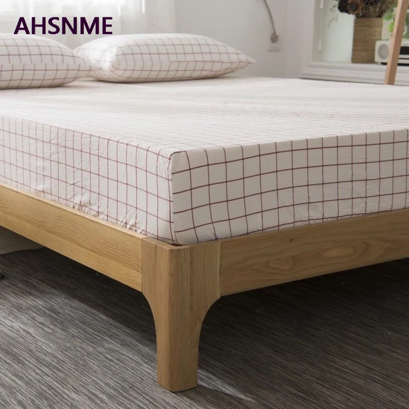 

Простыни AHSNME из 100% хлопка, простыни на резинке, 90-180x200 см, в белую и красную клетку