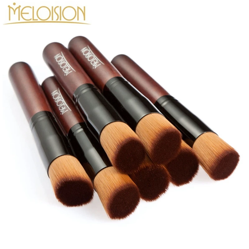 By DHL 200Pcs/Lot Brand New Pro Foundation Makeup Brushes Maquiagem Women Flat Contour Powder Make Up Brushes Cosmetics