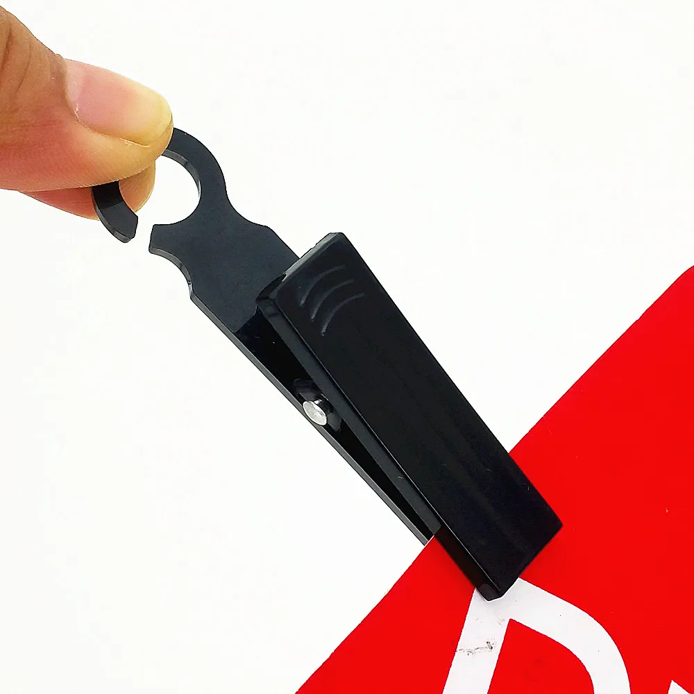 100pcs Plastic Display Price Sign Photo Card Hanging Clip Holder Hooks Up Advertising Promotions