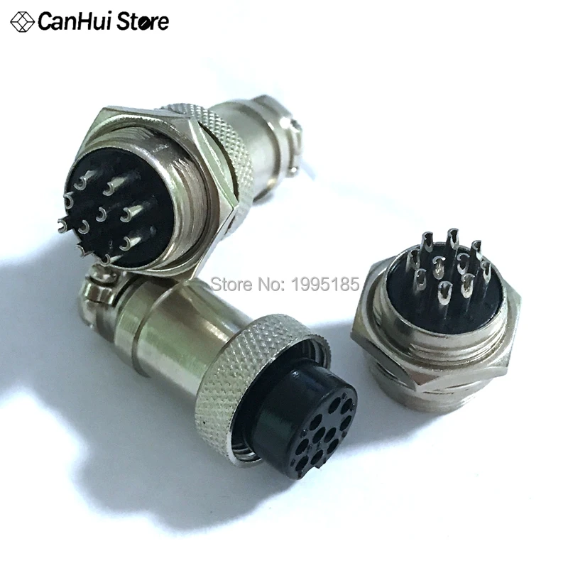 1set GX16-2/3/4/5/6/7/8/9/10 Pin Male & Female Diameter 16mm Wire Panel Connector GX16 Circular Connector Aviation Socket Plug