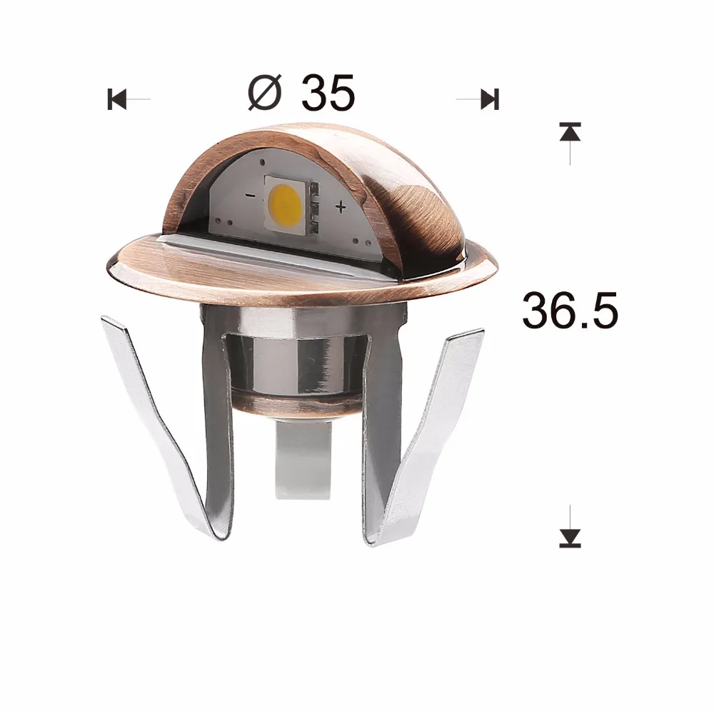 Embedded Handrail Stairway Courtyard Lighting Options LED Porch Lamp 12 volts (Low Voltage) DC Power Supply 30pcs/set B106X-30