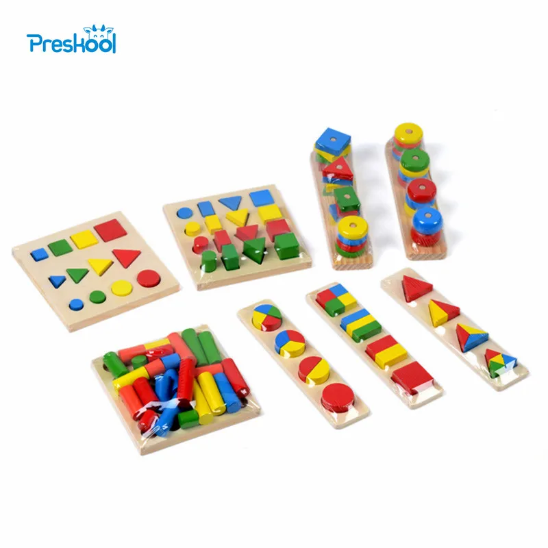 

Baby Toy Montessori Sensorial Toys 1 lot =8 pieces Early Childhood Education Preschool Training Kids Toys Brinquedos Juguetes