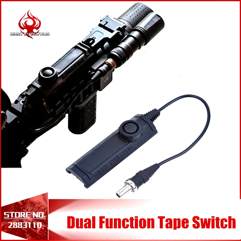 

Always Brighting Night Evolution Softair Flashlight Accessory Remote Light Tail Dual Switch Switch Tactical Airsoft Weapons