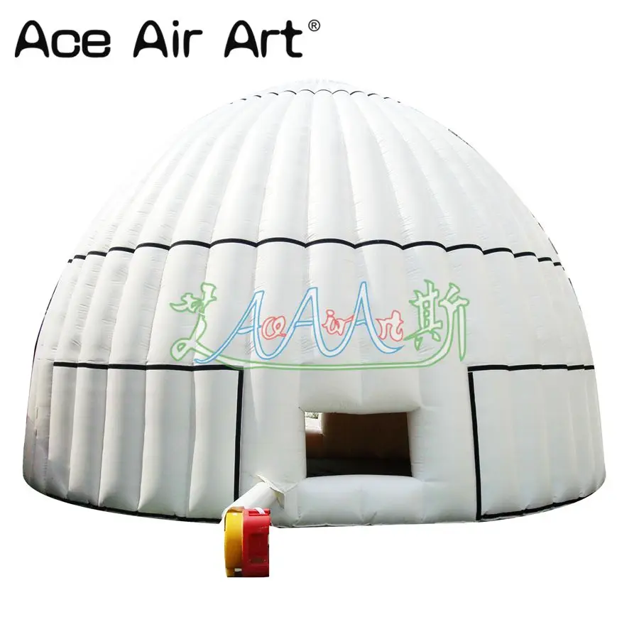 White Huge Inflatable Dome Tent Inflatable Event Party Igloo Marquee Canopy with Doors and Windows for Sale