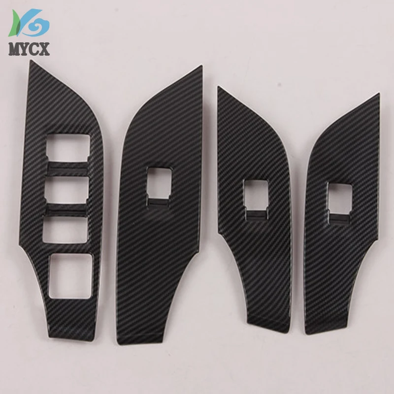 Only for Left hand drive ! For Toyota RAV4 RAV 4 2019-2022 ABS Accessories Car Interior Door Window Lift Regulator Cover Trim