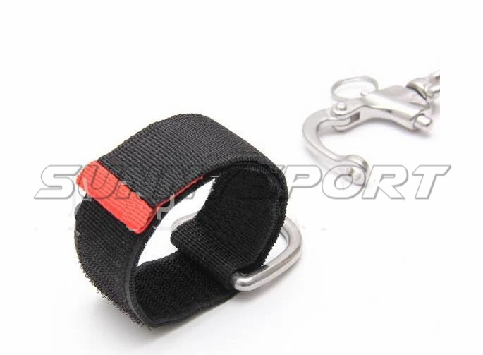 Safety rope lanyard free diving underwater moving hooked rope wristband combination