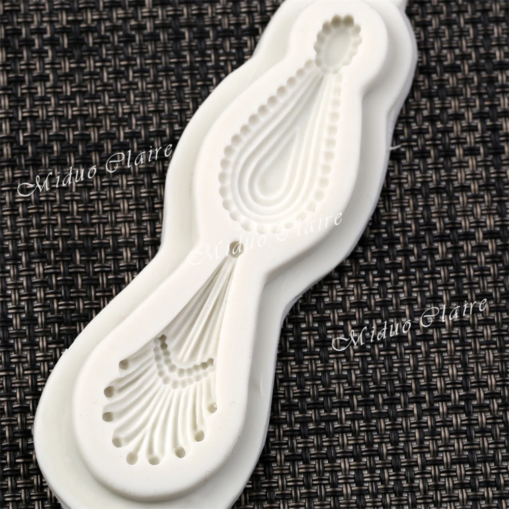 1 Piece of Classic Jewelry Border Lace Mold Fondant Cake Decorating Tools Fondant Mold Chocolate Gumpaste Design Mold SM-043