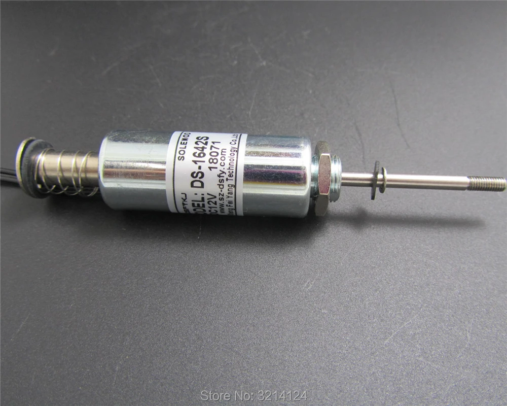 Ds - 1642  slectromagnet  dc24v keyboard tester, computer embroidery machine, push round, round tubular type, 15 mm