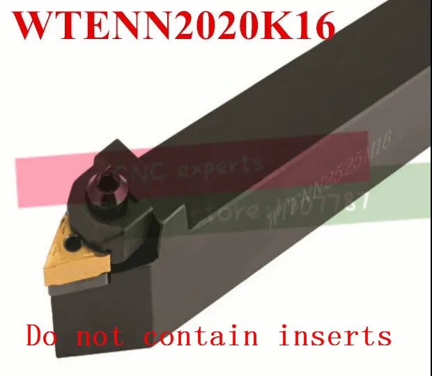 WTENN2020K16 20*20*125mm CNC Turning Tool, Metal Lathe Cutting Tools,Lathe Machine Tools, External Turning Tool W-Type WTENN