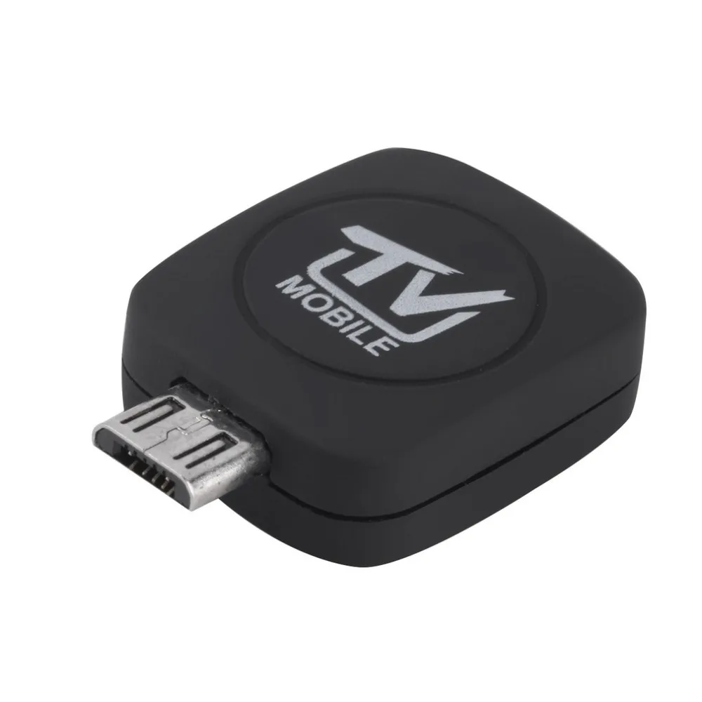 DVB-T Micro USB Tuner para Android Tablet e Telefone, Mobile TV Receptor Stick, Dongle de Satélite Digital, Preto, Alta Qualidade