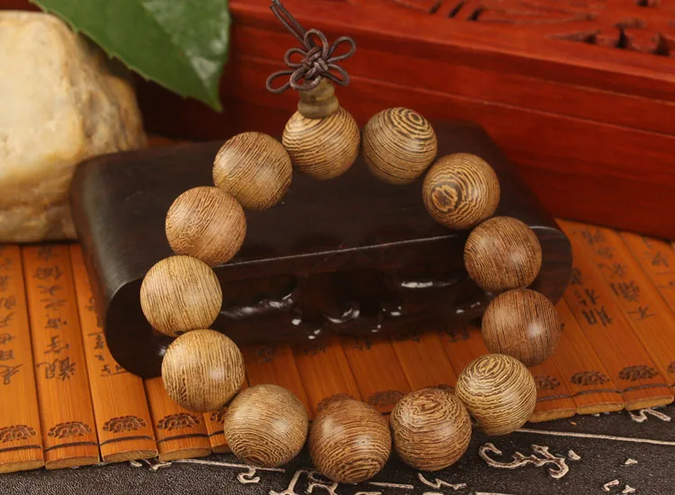 Unique New Natural Cassia siamea Wooden 20mm Big Beads Gifts Buddha Bracelets Trendy Jewelry for Women Men  Balance Practice