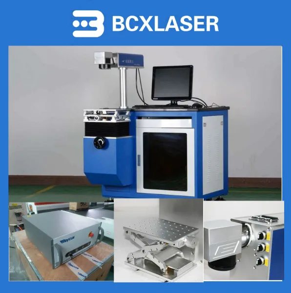 Aluminium Plastic 20W fiber Laser Marking Machine Laser Printing Machine For Sale