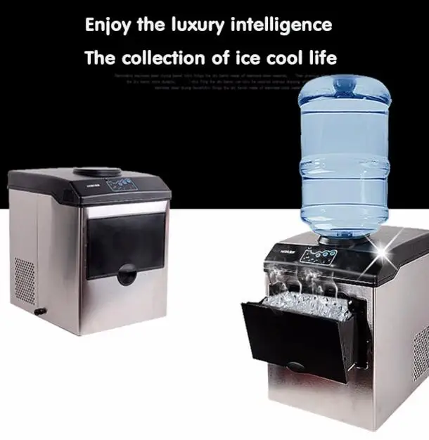 Commercial/ Household Electric Ice Making Machine 25KG Countertop Automatic Bullet Ice Maker