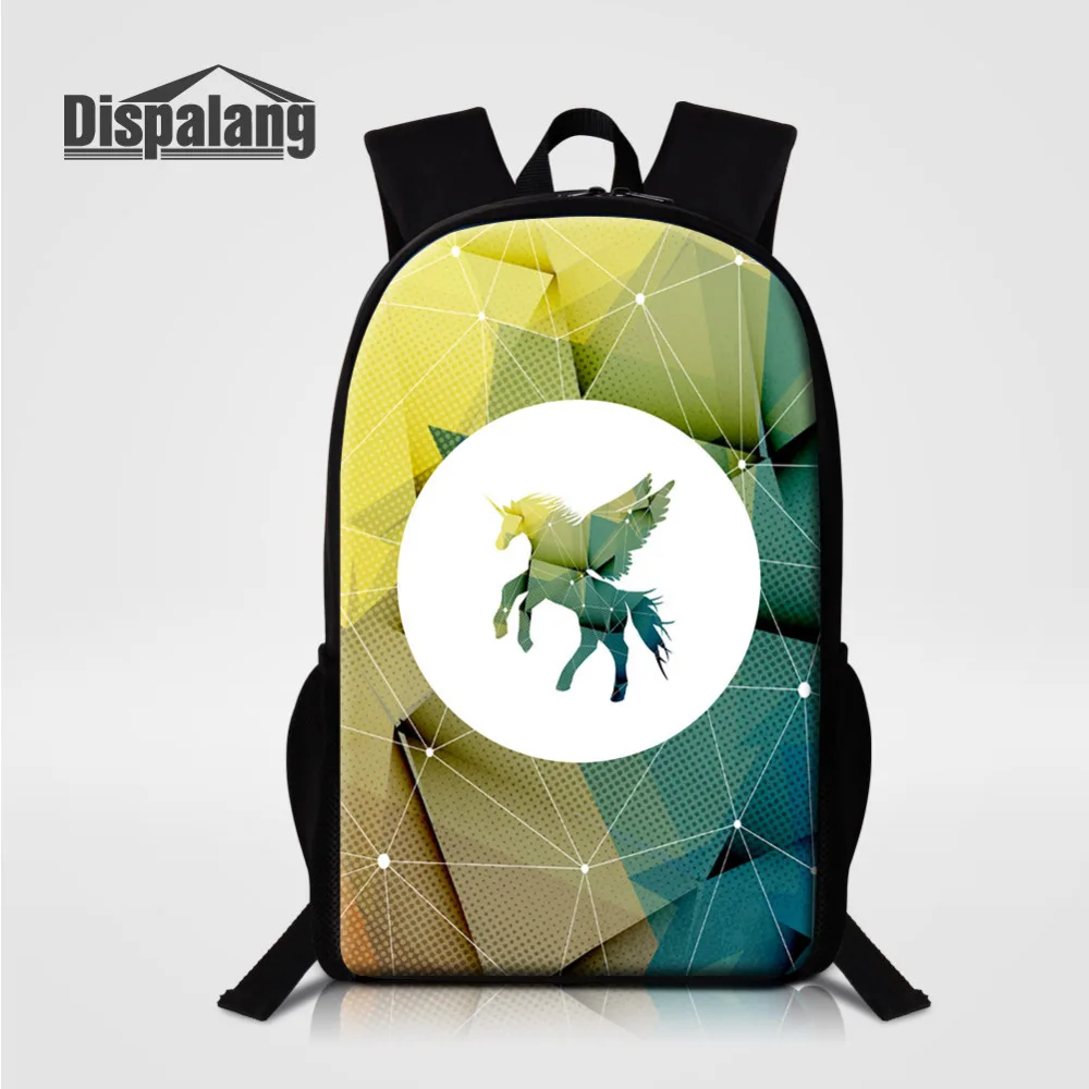 

Dispalang Children Backpacks Horse Unicorn Printing backpack Cartoon School Bags for Teenagers Women Men Travel Bagpack mochila