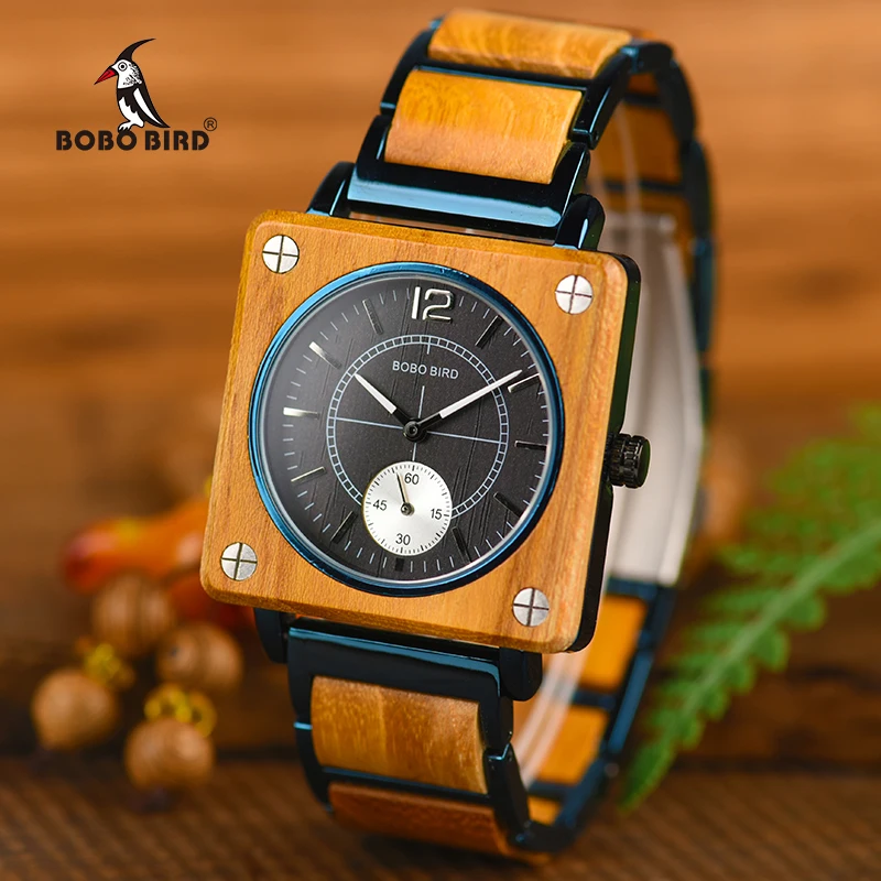 BOBO BIRD Top Brand Luxury Stylish Men Watches Relogio Masculino Quartz Women Watch relogio feminino Great Gift Timepieces W-R14