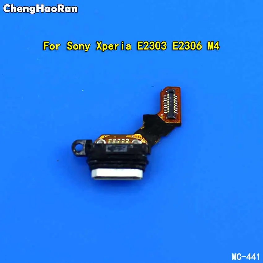 ChengHaoRan 1Piece Charging Port For Sony Xperia E2303 E2306 M4 Flex Ribbon With Micro USB Jack Socket Dock Charger Connector