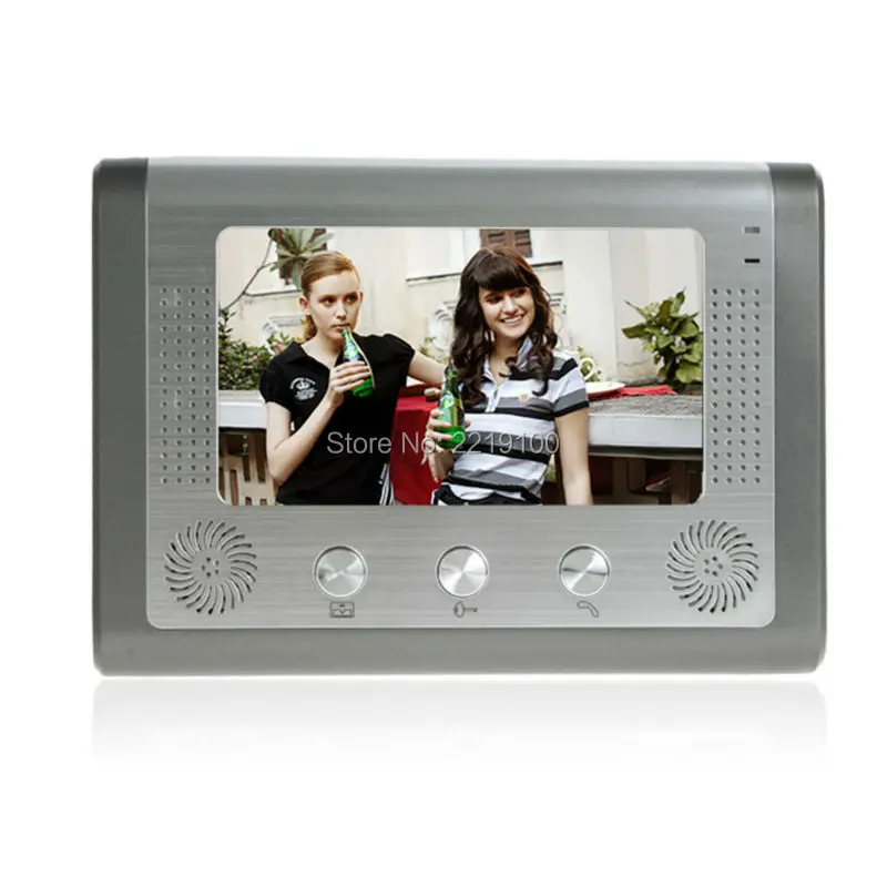 7'' Wired Video Intercom Monitor Video Doorbell With 1200TVL Weatherproof Outdoor Camera Support one-key Unlock