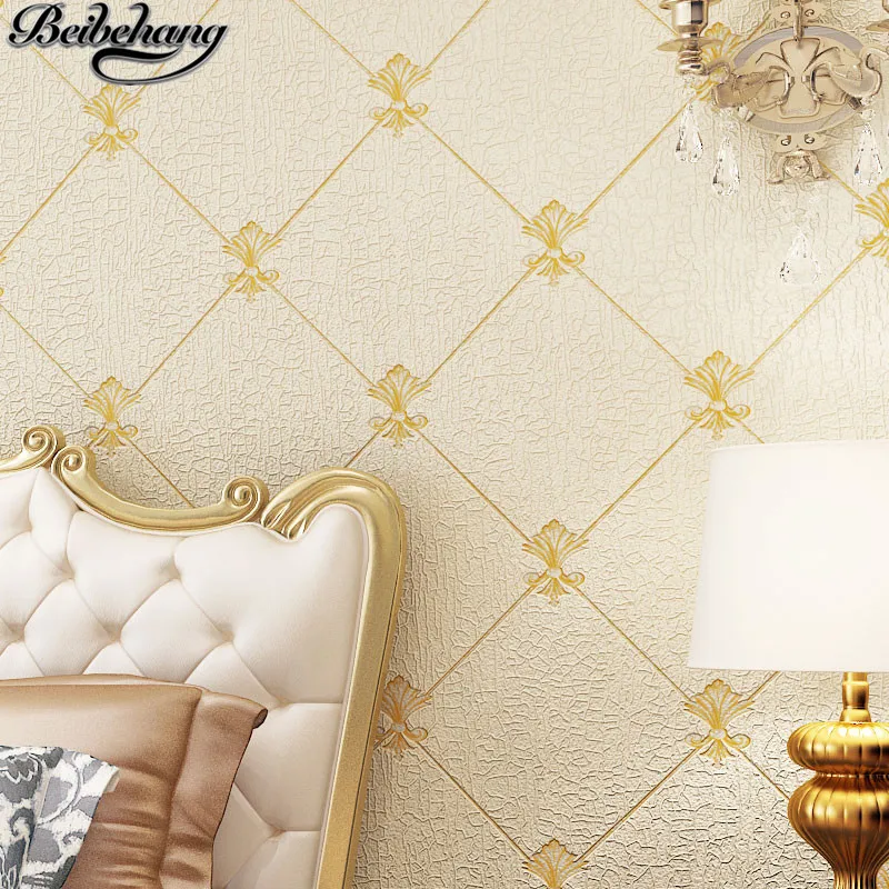 

beibehang High-grade environmental luxury wallpaper - carved deerskin velvet wallpaper in the bedroom wallpaper papel de parede