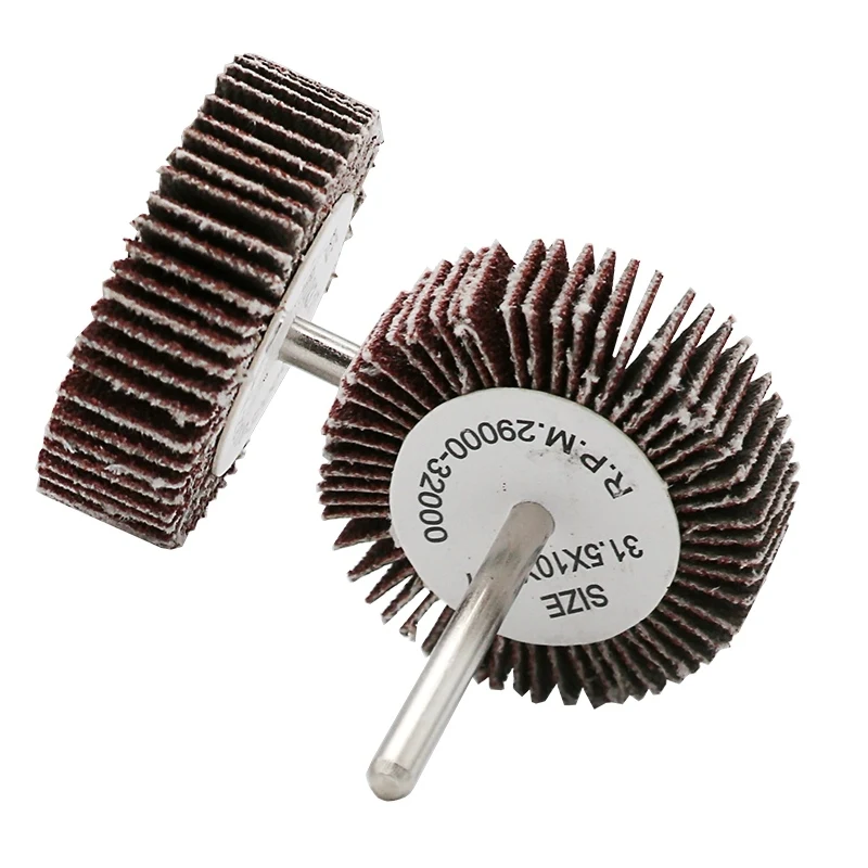 5Pcs Carta Vetrata Levigatura Flap Ruote Levigatura Set di Dischi (80 Grit) con Maniglia di Scatto Rotella di Lucidatura Per Utensili Dremel Potenza Rotary Strumenti
