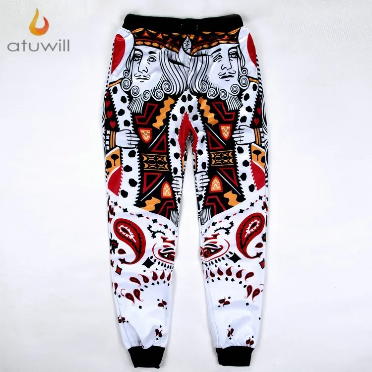 

Atuwil The King of Hearts Poker Unisex 3d Sweatpantss Men Women Harajuku Streetwear Hip Hop Mens Printed Pants