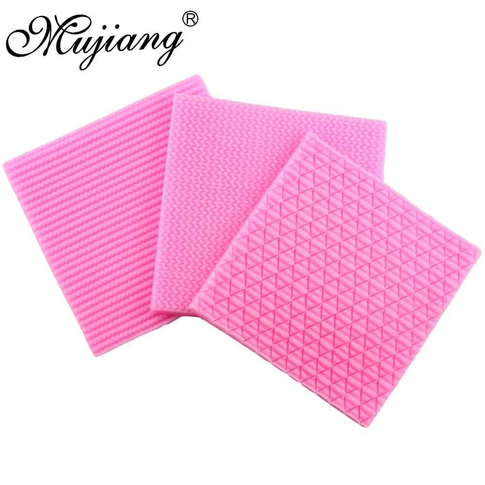 Mujiang Knitting Texture Cake Border Silicone Mold Cupcake Fondant Cake Decorating Tools DIY Sugar Paste Baby Clothes Lace Mats