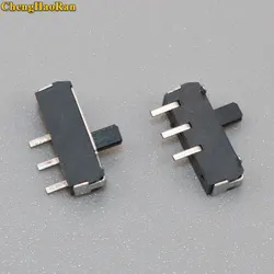 ChengHaoRan 5PCS 2 Position 1P2T Horizontal Miniature SMT SMD Slide Switch Reset switch 3 feet 2 files Horizontal Slide On-Off