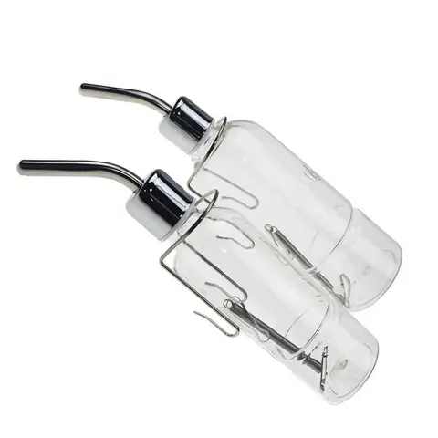 สัตว์เลี้ยงสแตนเลสแขวน Waterer Guinea Pig กระรอกกระต่ายหนูแฮมสเตอร์สัตว์เลี้ยงขนาดเล็กน้ําดื่มขวดสัตว์เล็กอุปกรณ์